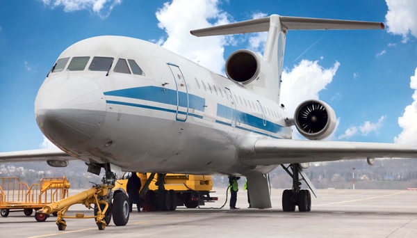 Airplane on a runway